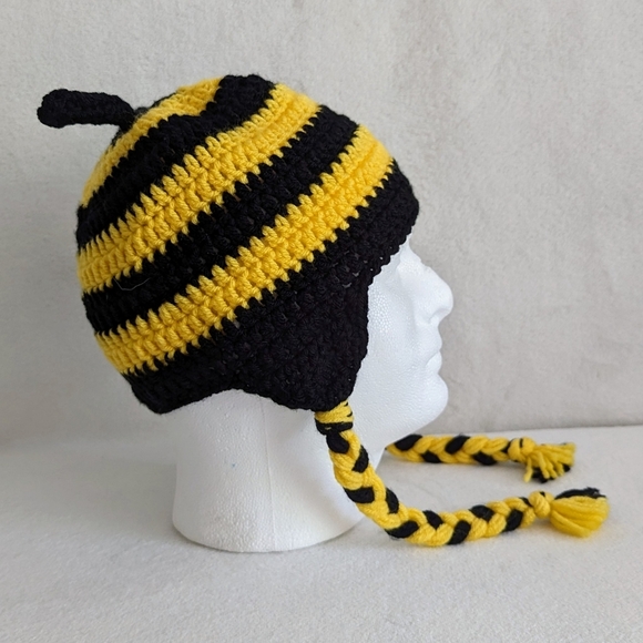Hat Handmade Bumblebee One Size Fits Most Adults EUC - Picture 6 of 9